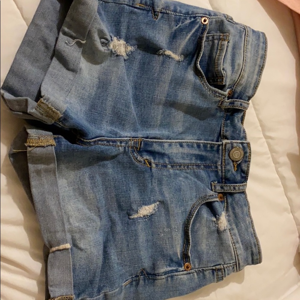Aéropostle high-waisted midi shorts